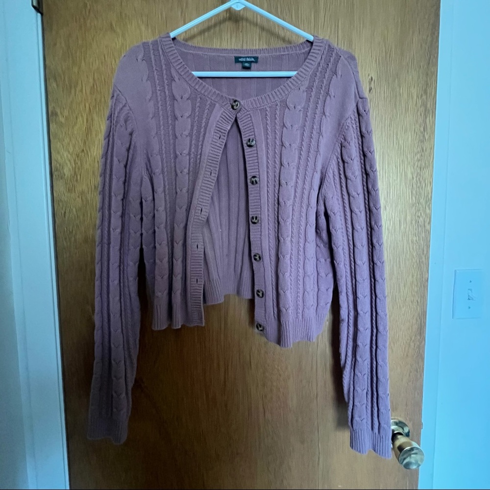 WILD FABLE PINK CARDIGAN